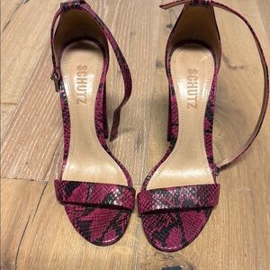 ❄️SCHUTZ Pink High Heeled Sandals
